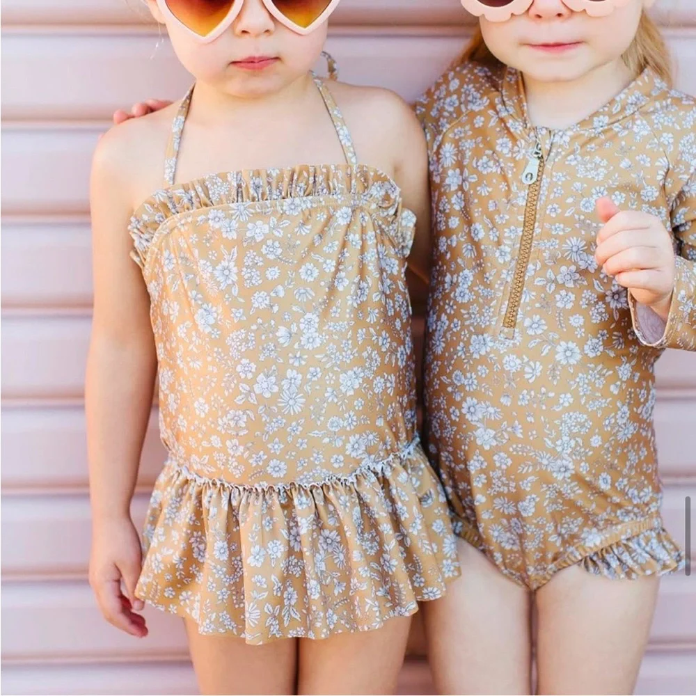 Hubble + Duke Girls Ditzy Floral One Piece Swimsuit